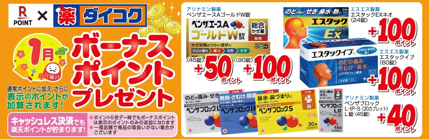 ボーナスポイント対象商品